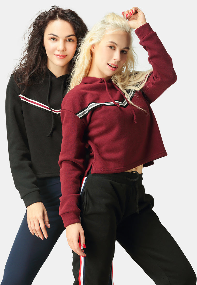 women hoodie with drawstring#color_burgundy