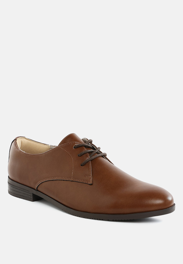 men's minimalist derby shoes#color_tan