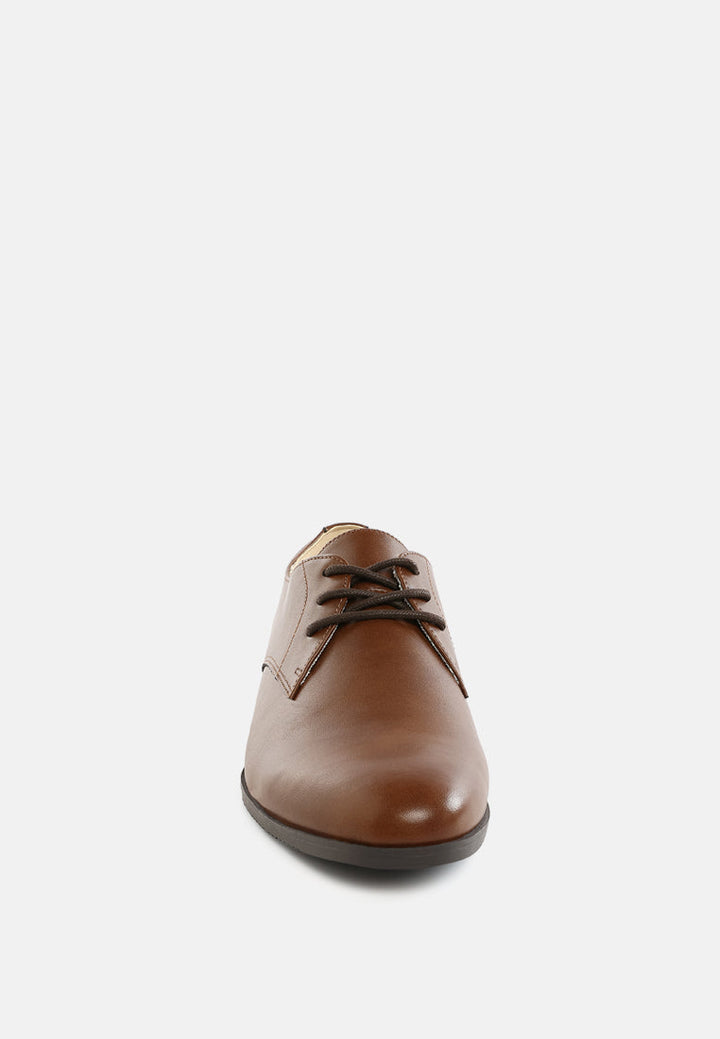men's minimalist derby shoes#color_tan