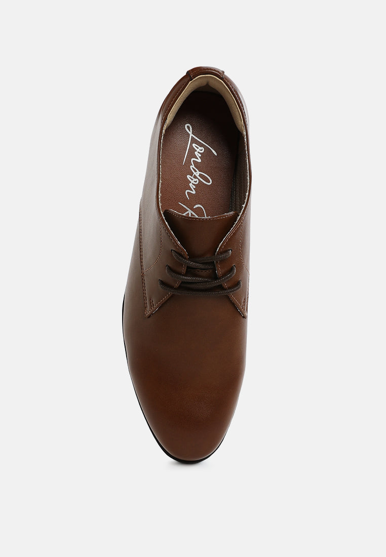 men's minimalist derby shoes#color_tan