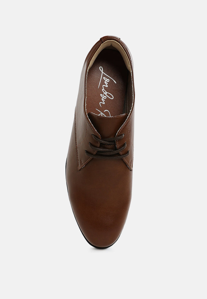men's minimalist derby shoes#color_tan