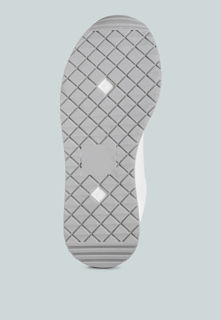 metallic panel platform sneakers#color_white