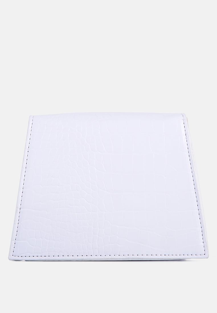 Mini Envelope Croc Sling Bag