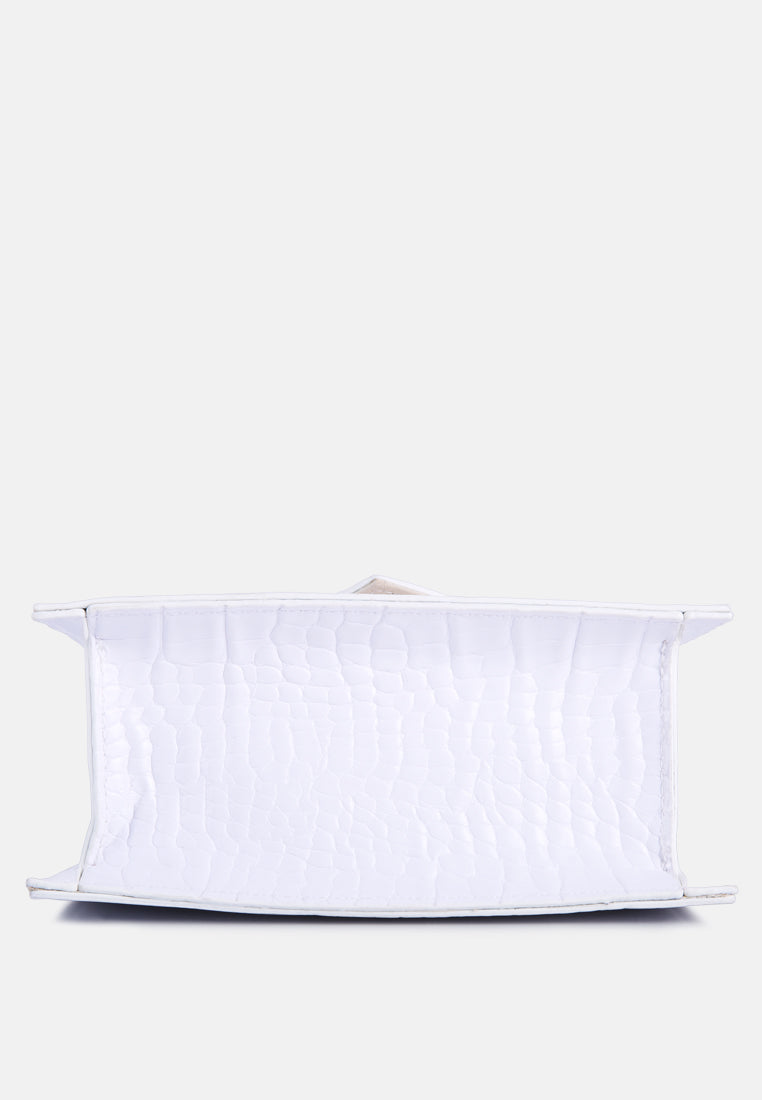 Mini Envelope Croc Sling Bag