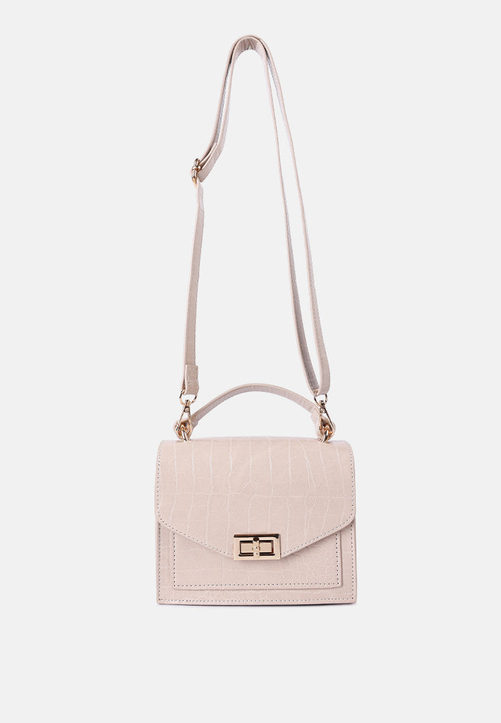 Women Mini Croc Sling Bag