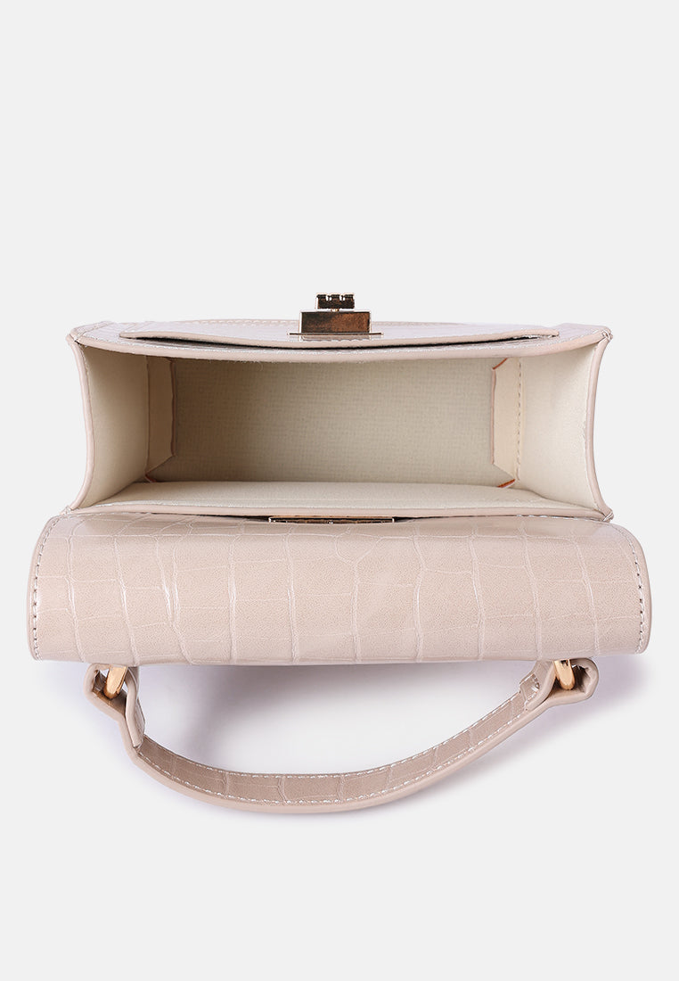 Women Mini Croc Sling Bag