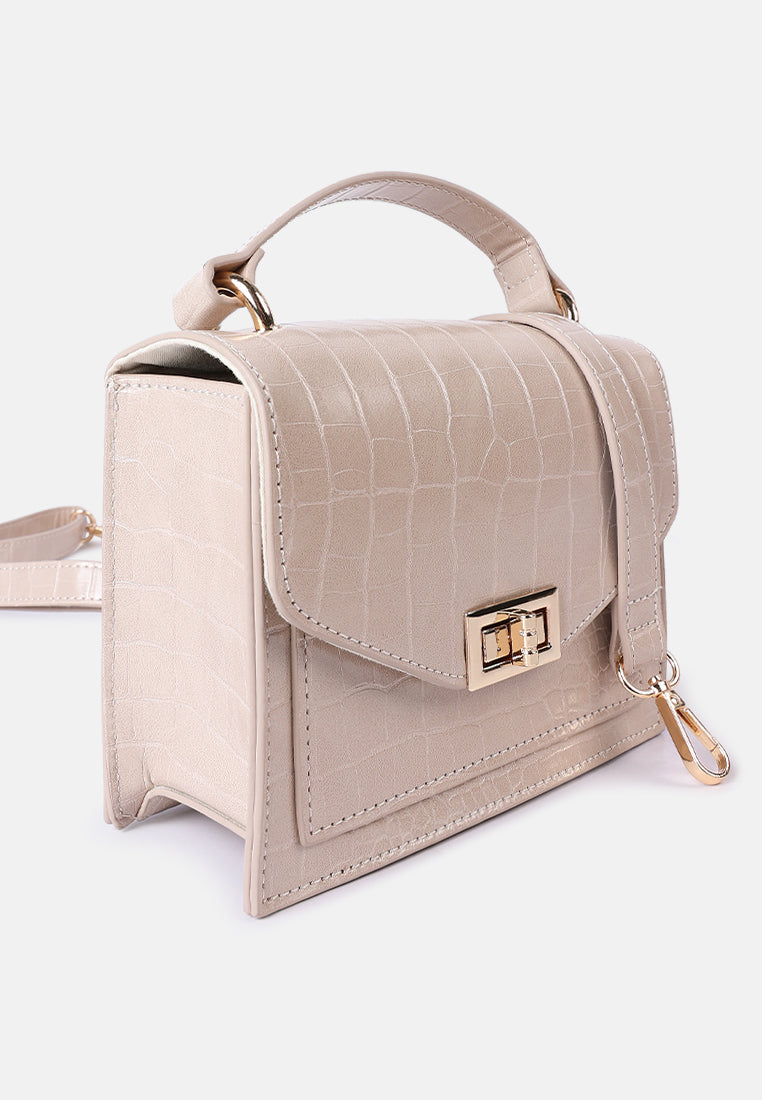 Women Mini Croc Sling Bag