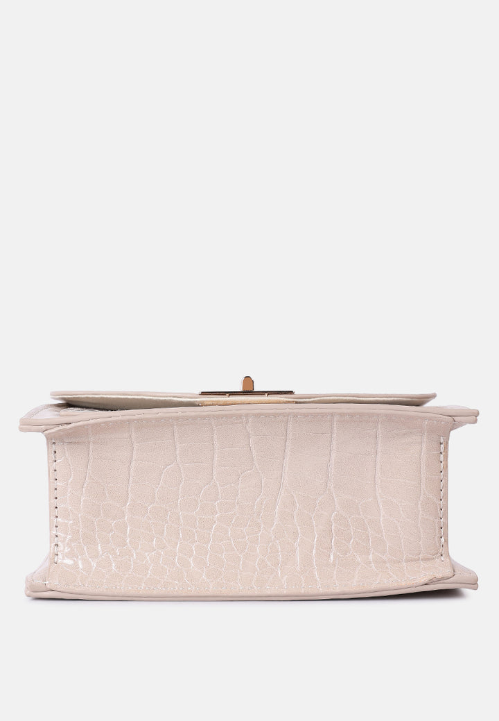 Women Mini Croc Sling Bag