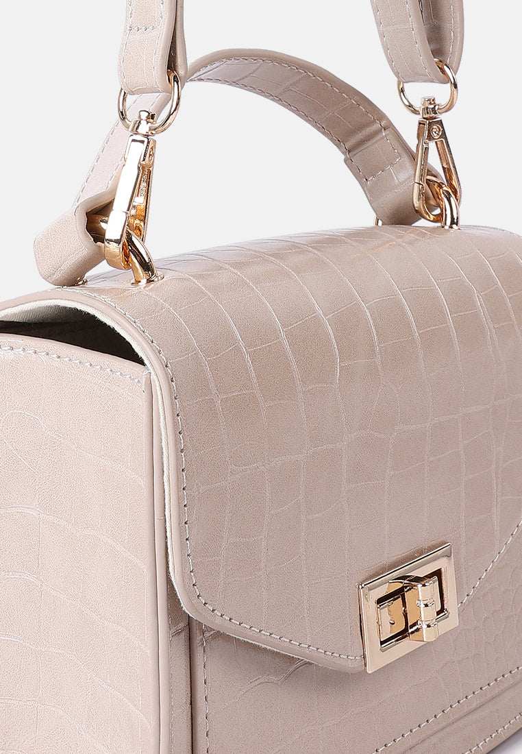 Women Mini Croc Sling Bag