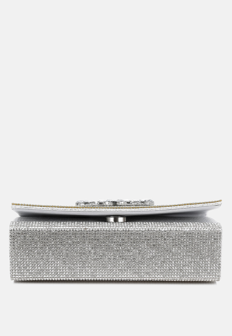 Mini Top Handle Rhinestone Bag