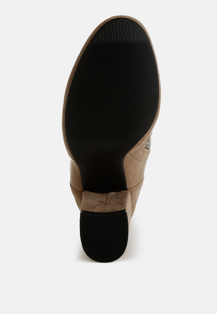 rag & co women microfiber sock boots#color_beige