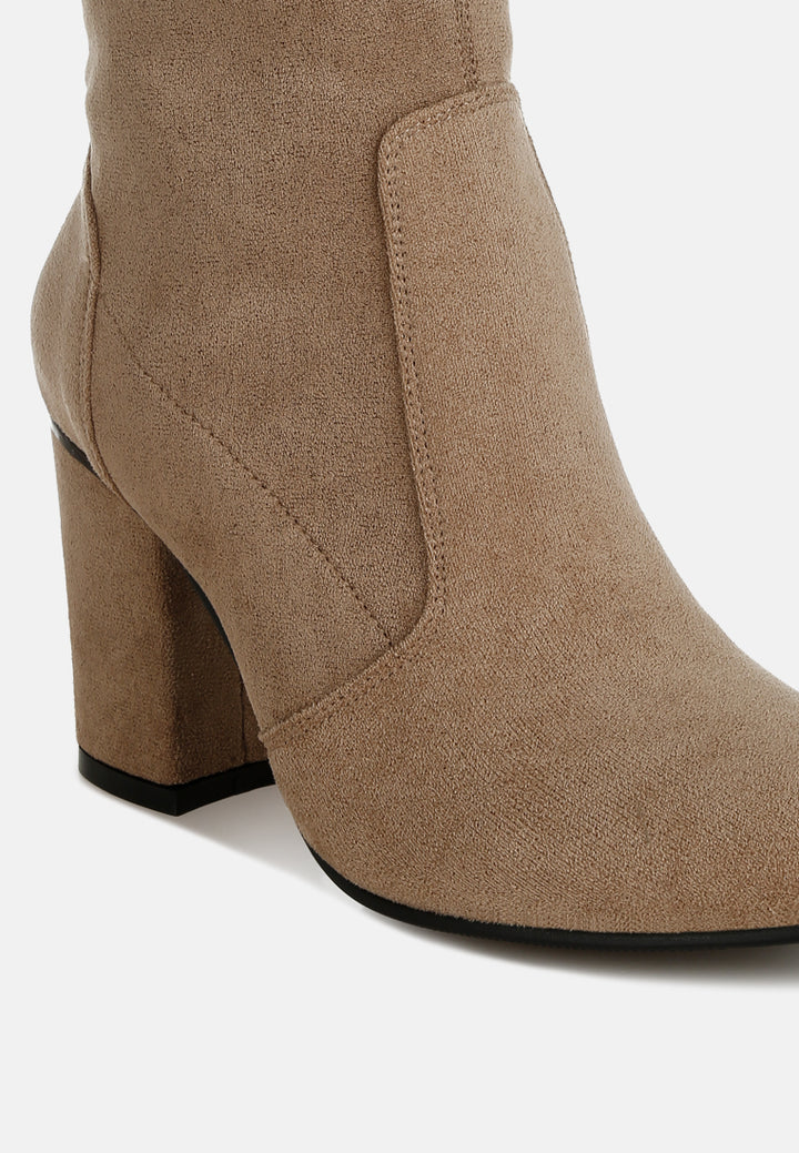rag & co women microfiber sock boots#color_beige