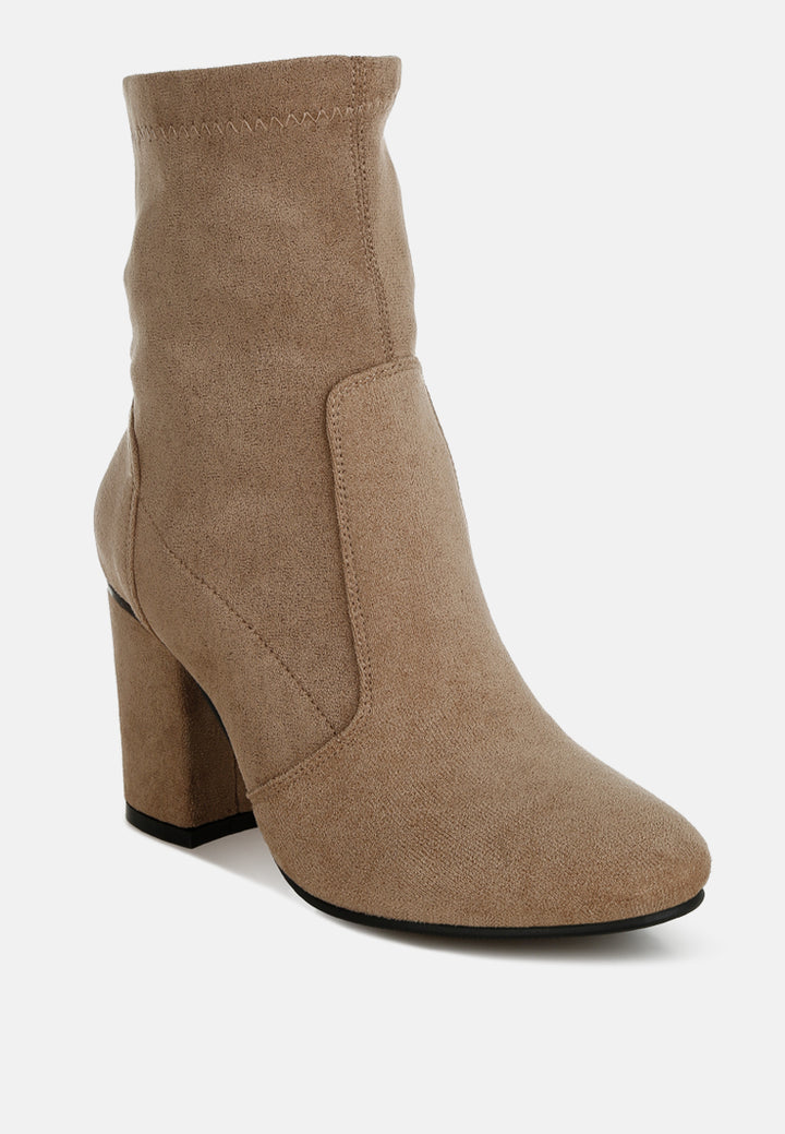 rag & co women microfiber sock boots#color_beige
