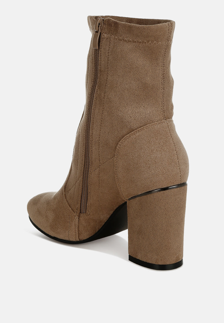 rag & co women microfiber sock boots#color_beige