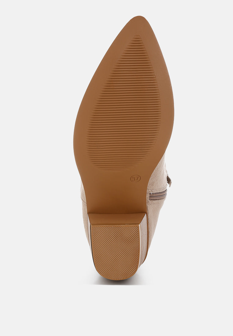 Women Cut Out Detail Cowboy Boots