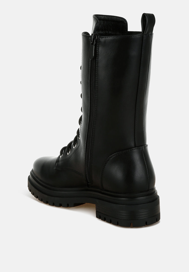 women rhinestone jewelled chunky boots#color_black