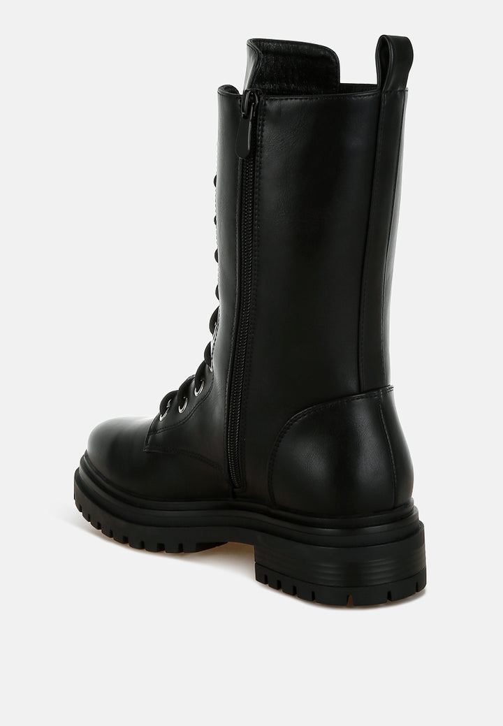 women rhinestone jewelled chunky boots#color_black