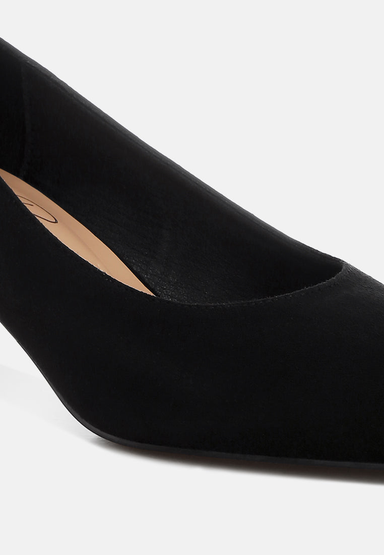 Women Pointy Toe Kitten Heels