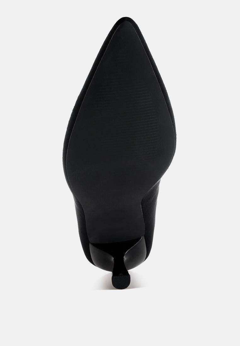 Women Pointy Toe Kitten Heels
