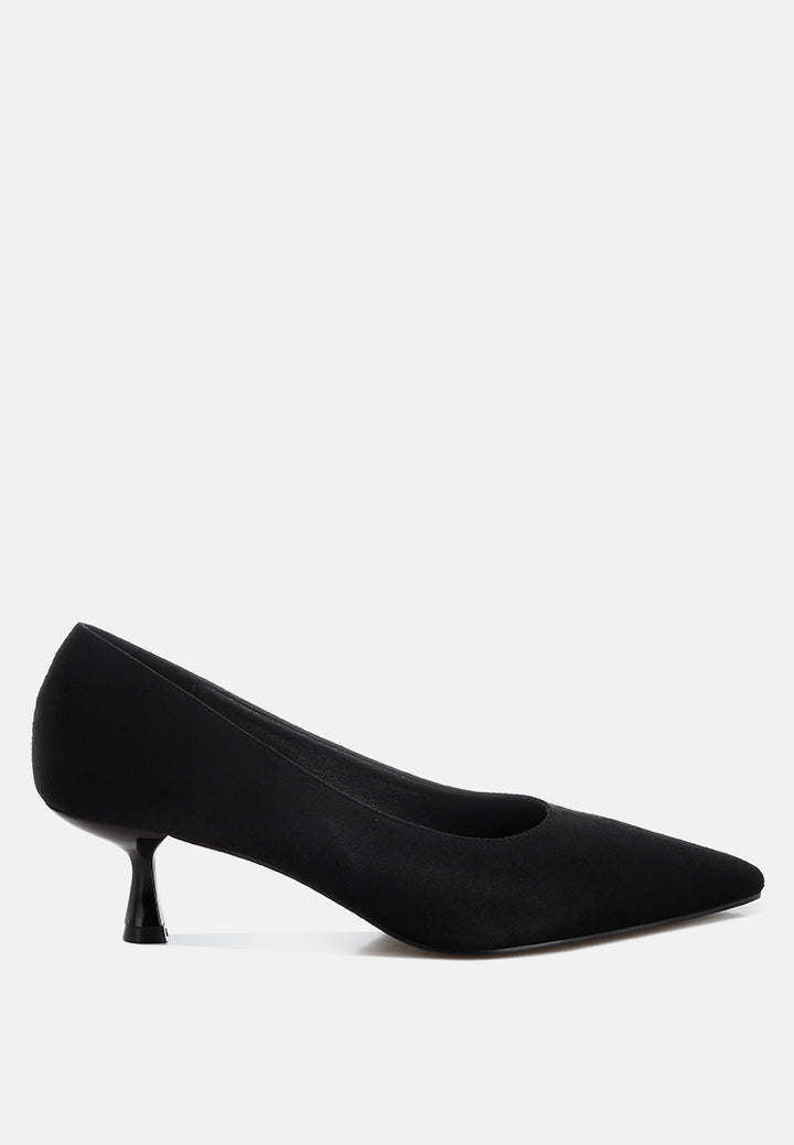 Women Pointy Toe Kitten Heels