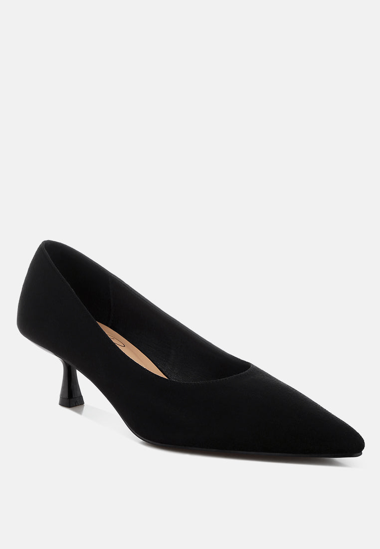 Women Pointy Toe Kitten Heels
