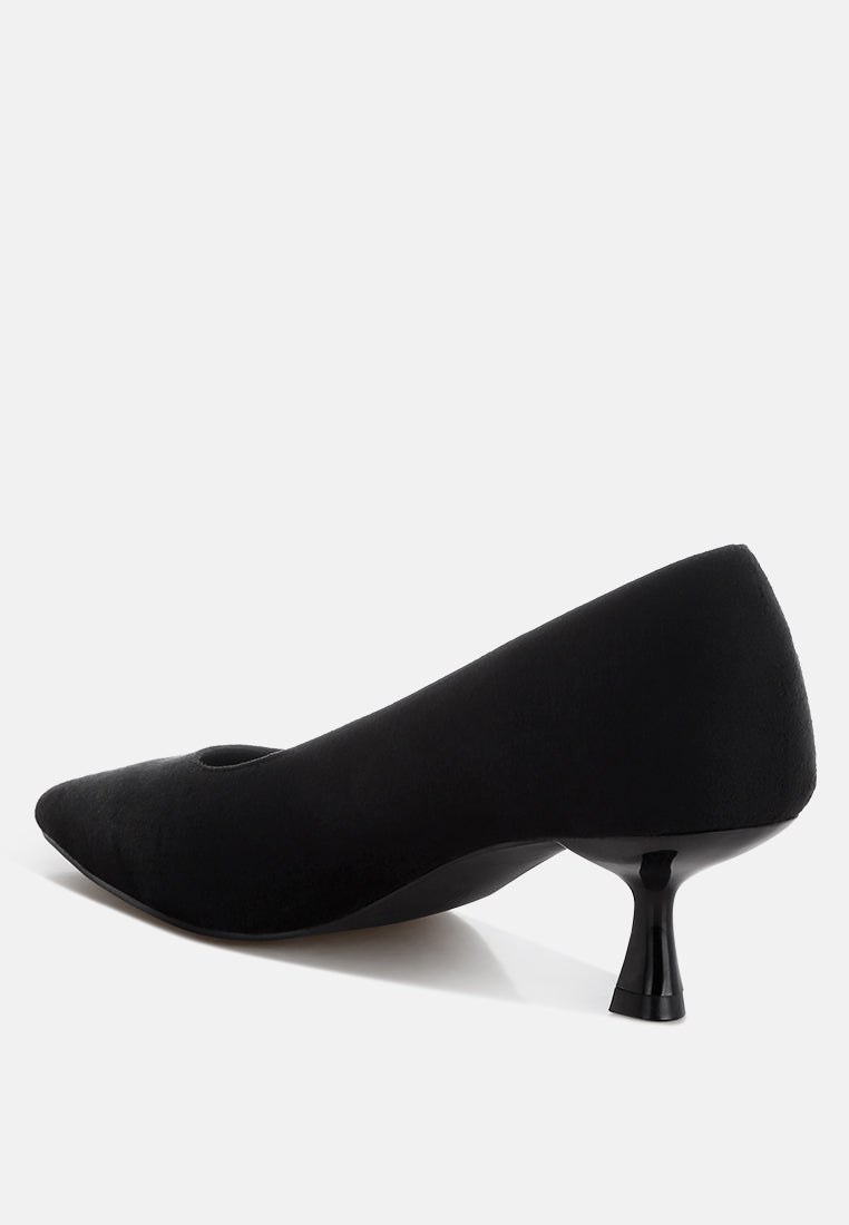 Women Pointy Toe Kitten Heels