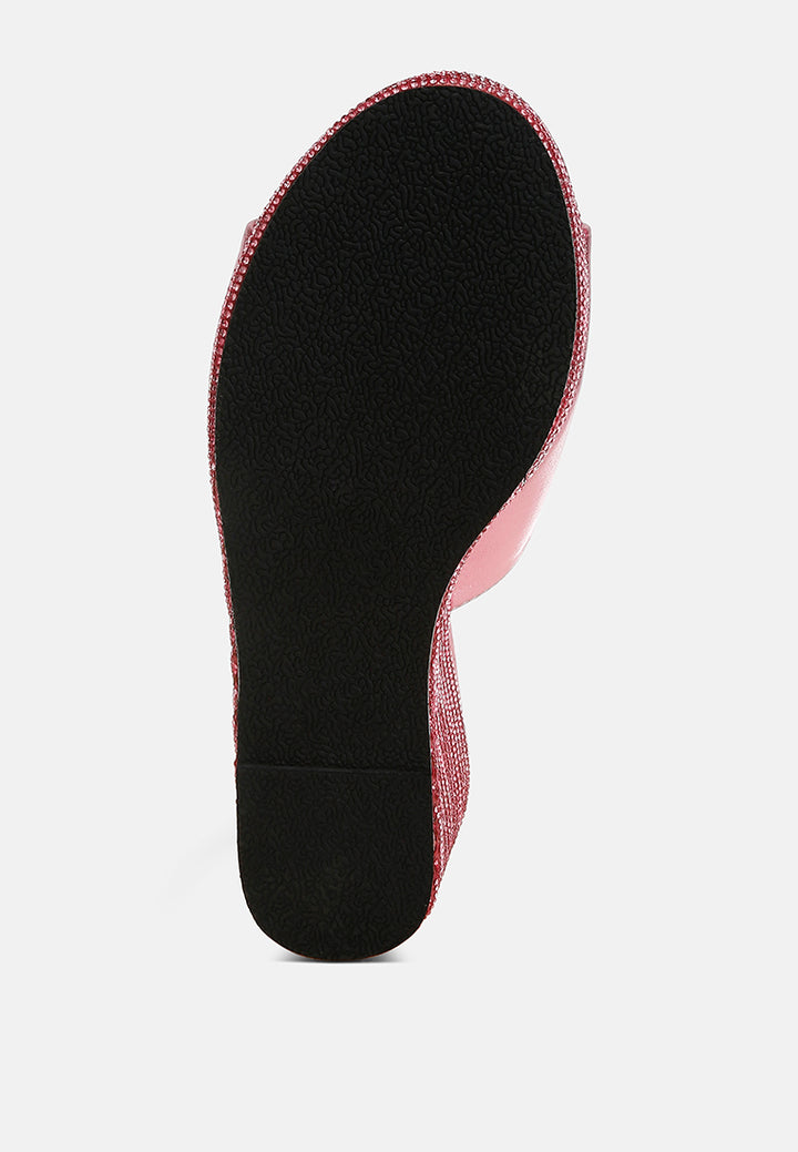 Wedge Heel Peep Toe Sandals#colour_pink