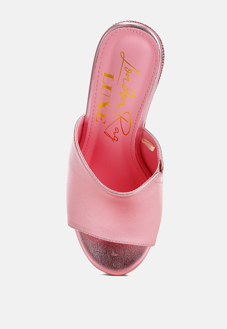 Wedge Heel Peep Toe Sandals#colour_pink