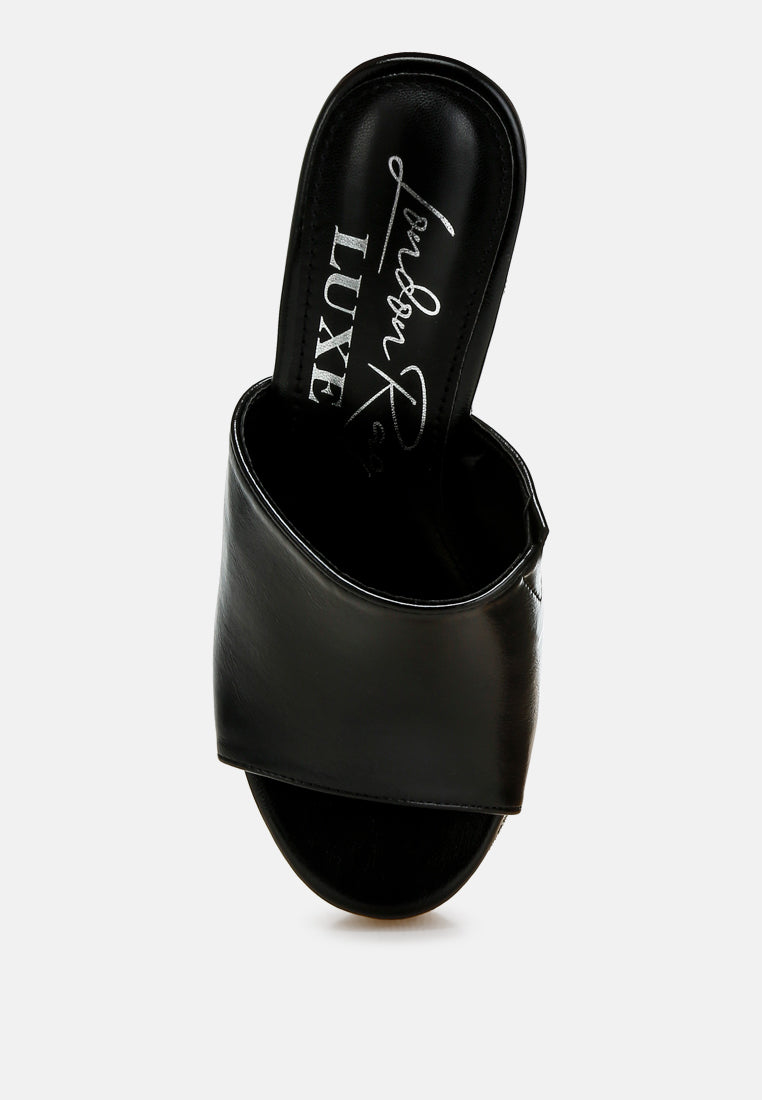 Wedge Heel Peep Toe Sandals#colour_black