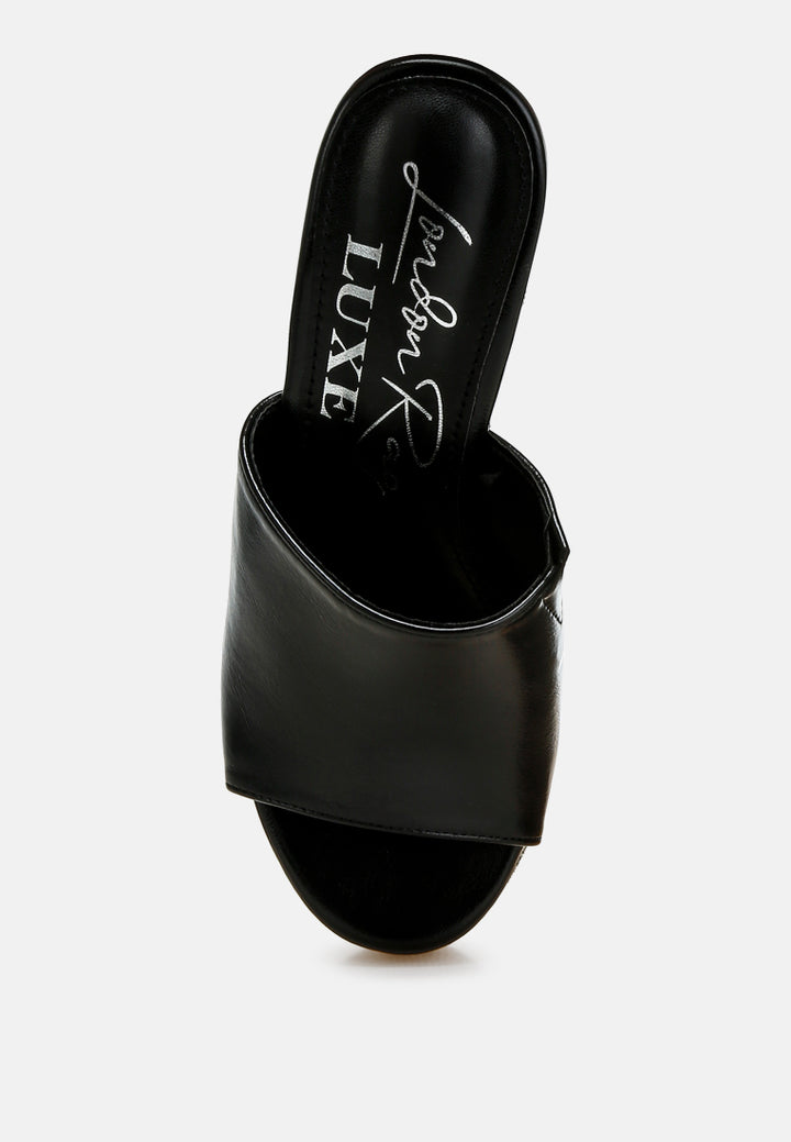 Wedge Heel Peep Toe Sandals#colour_black