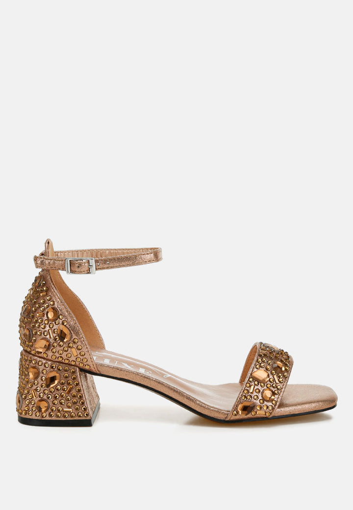 rhinestone embellished shimmer sandals#colour_bronze