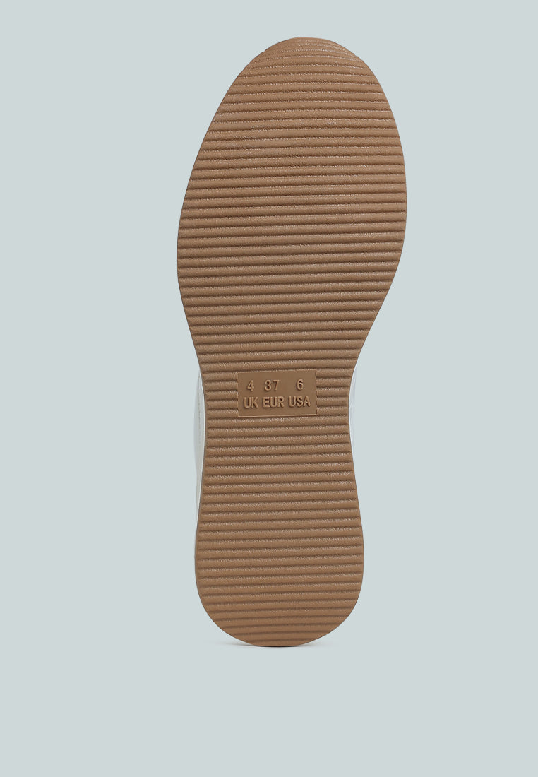 women chunky wedge heel sneaker#color_white