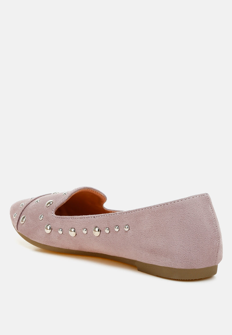 women stud emebllished ballet flats#color_lilac