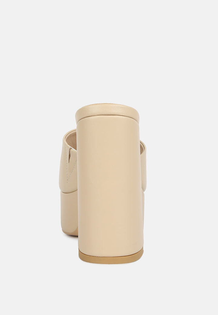 women open toe high block heel sandals#color_beige