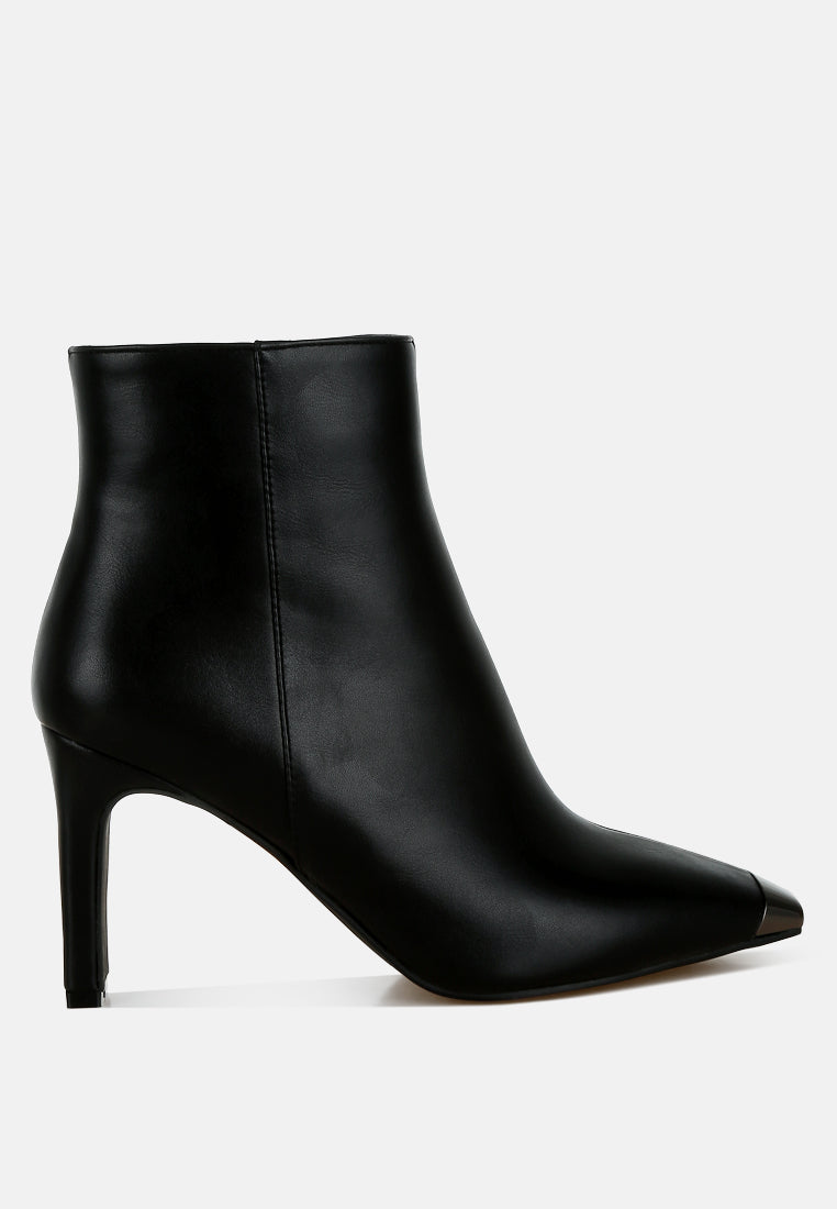 metallic cap toe faux leather boots#colour_black