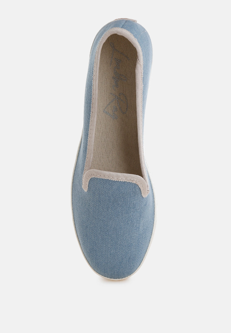 Women Denim Slip On Loafers