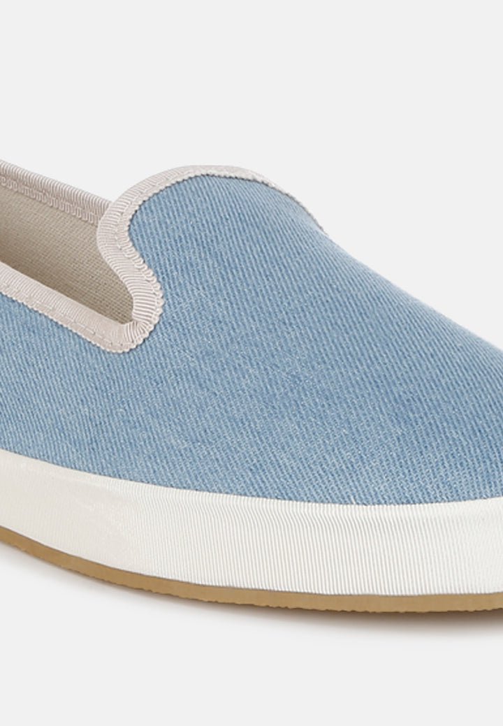 Women Denim Slip On Loafers