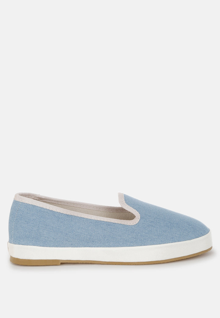 Women Denim Slip On Loafers