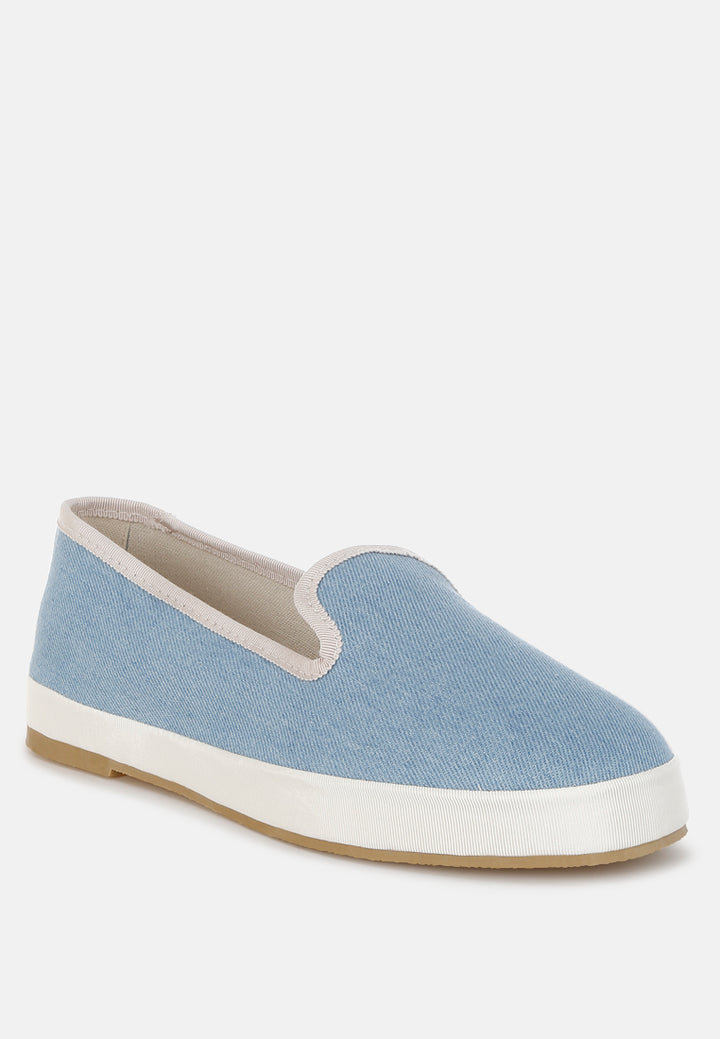 Women Denim Slip On Loafers