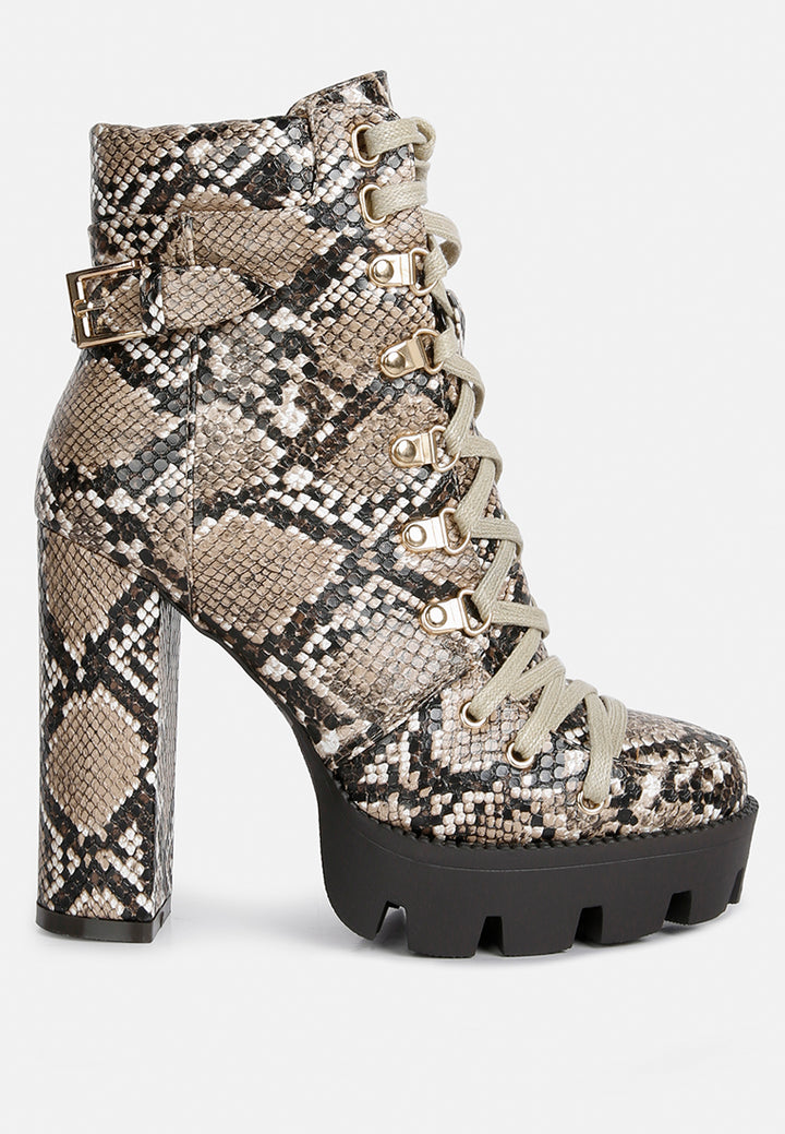 spruce snake skin ankle boots#color_tan