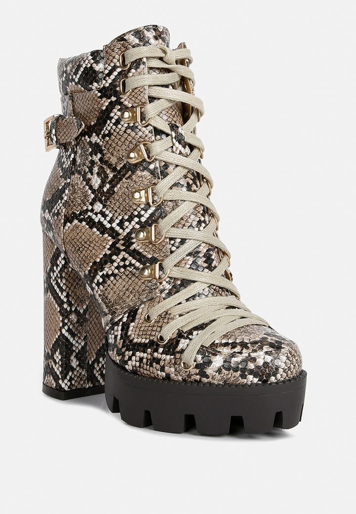 spruce snake skin ankle boots#color_tan