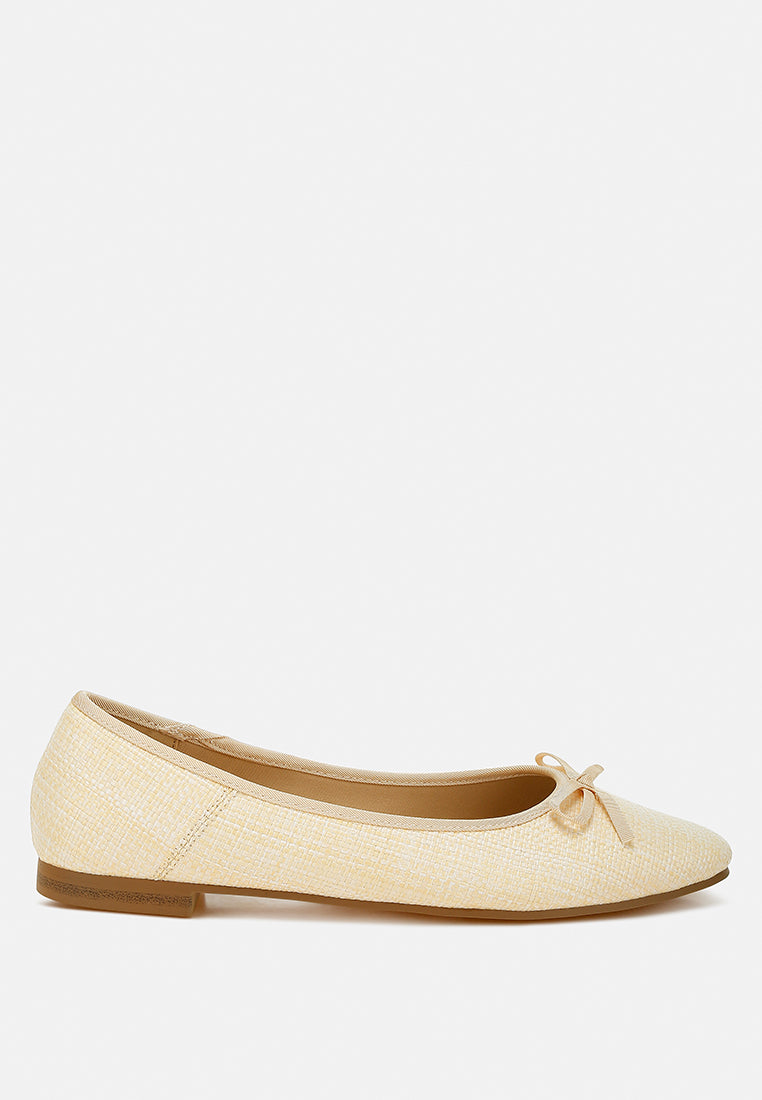 Women Raffia Ballet Flats