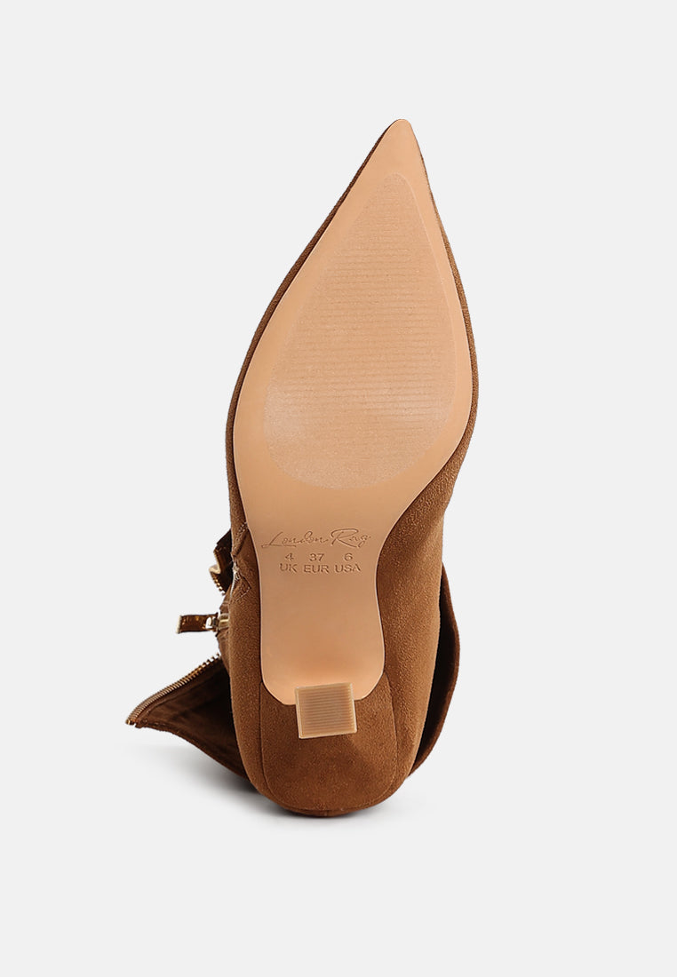 Women Stud Embellished Foldover Boots