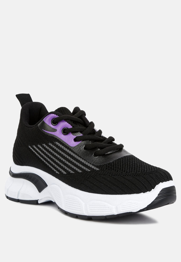 women lug sole athletic sneakers#color_black