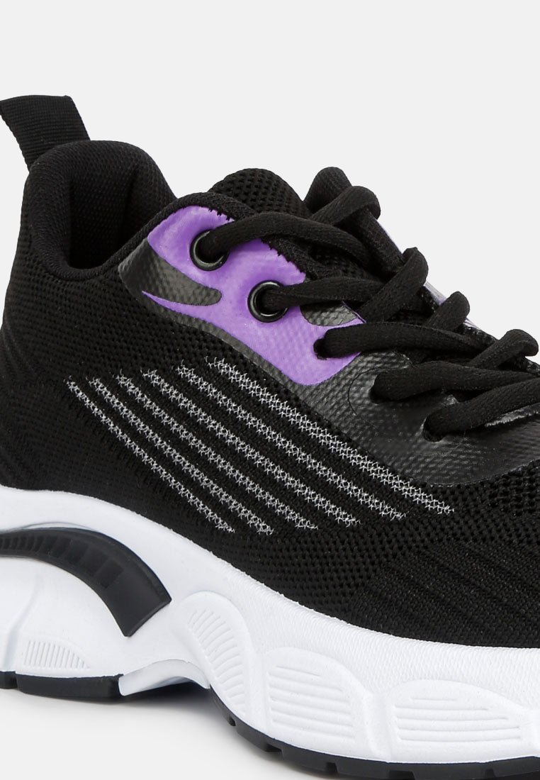 women lug sole athletic sneakers#color_black