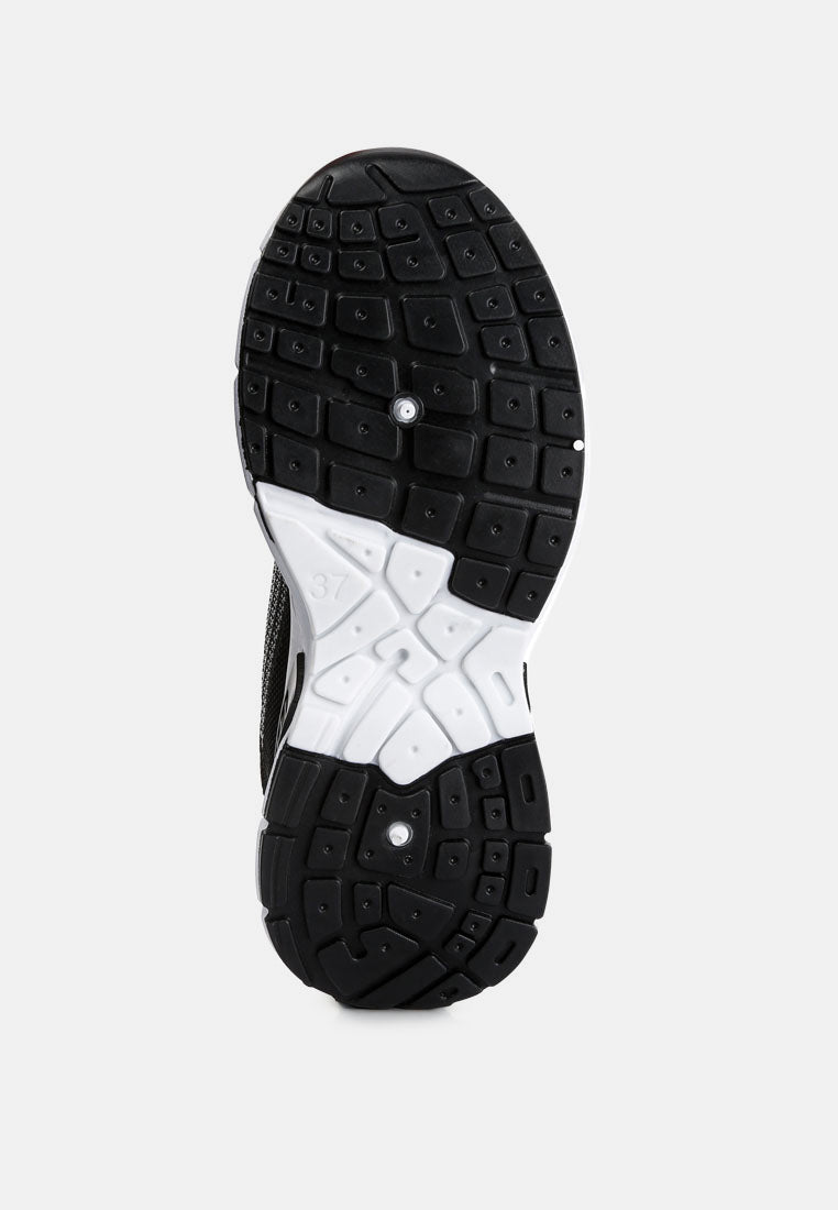 women lug sole athletic sneakers#color_black