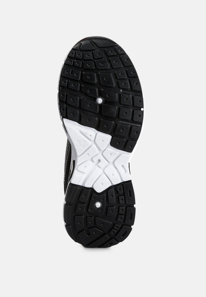 women lug sole athletic sneakers#color_black