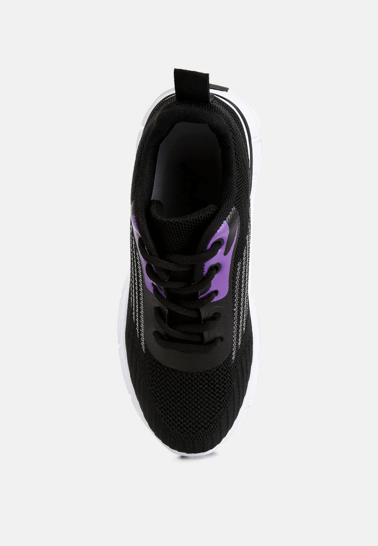 women lug sole athletic sneakers#color_black