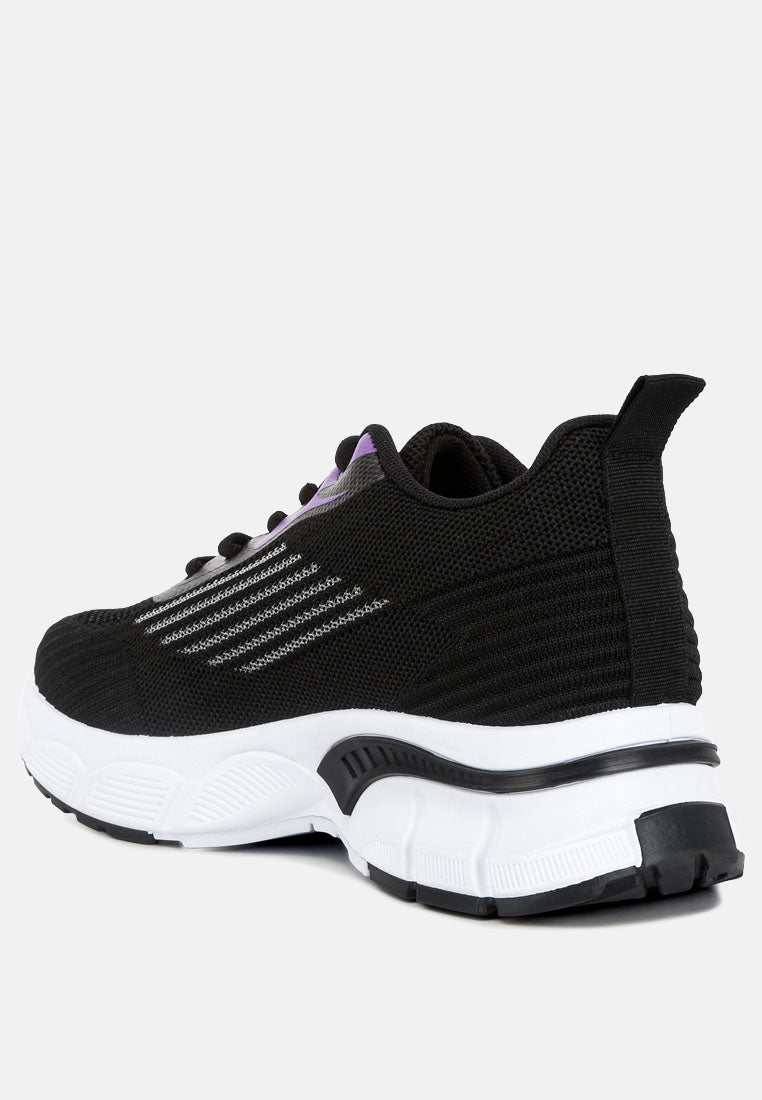 women lug sole athletic sneakers#color_black