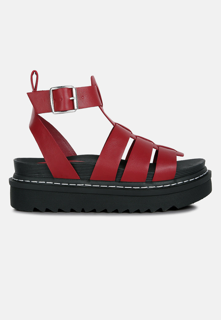 black vega platform gladiator sandals#color_burgundy